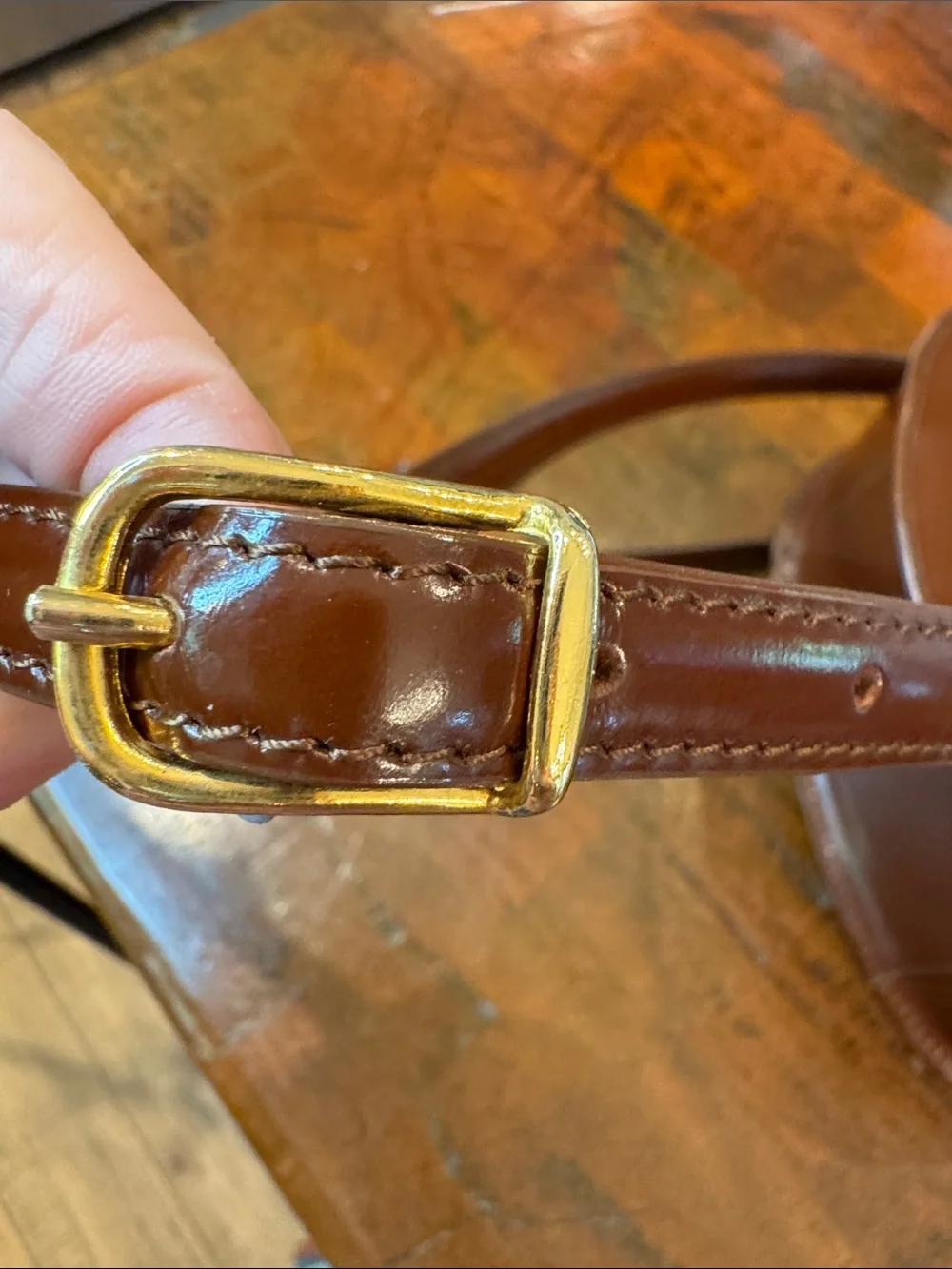 Etienne Aigner sleek brown